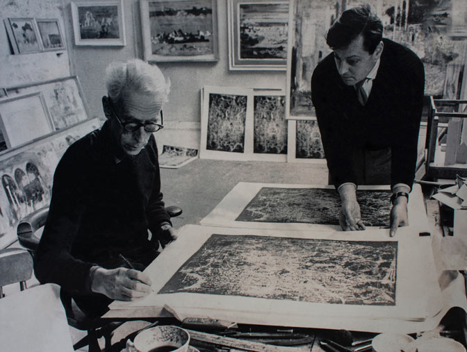 John Piper CH and Timothy Simon Co Director of Curwen Studio