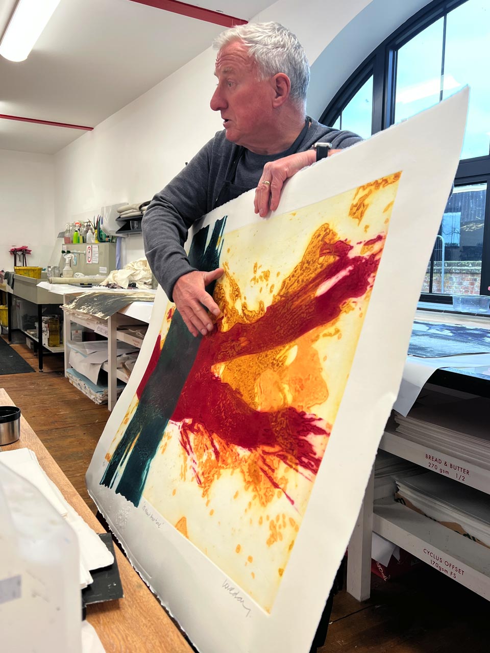 People in our printmaking studio